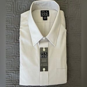 Jos. A. Bank Men's Light Grey Dress Shirt